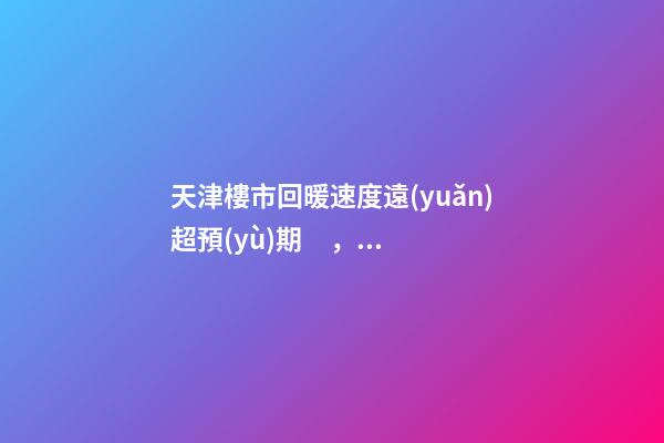 天津樓市回暖速度遠(yuǎn)超預(yù)期，年后買房比年前多花十幾萬！